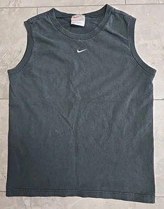Vintage 90s Nike Tank Top T-Shirt Vintage Center Swoosh Made in USA Youth XL - Bild 1 von 4