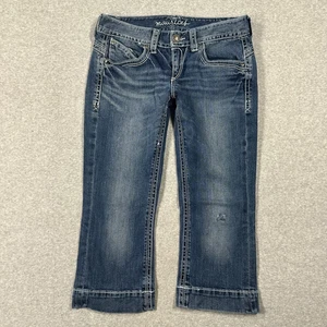 Maurices Slim Capri Jeans Damen Größe 5-6 Reg Medium Wash Low-Rise Distressed - Bild 1 von 8