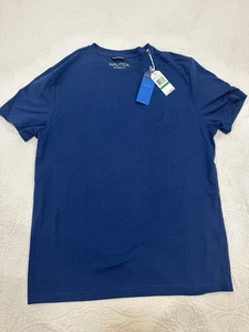 Nautica Men's Active Stretch Tee Shirt Size Large - Blue - New w Tags - Picture 1 of 8