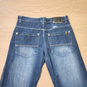 Vintage Southpole Jeans Mens 34x29 Baggy Blue Denim Faded Marks Y2K Skater - Picture 1 of 13