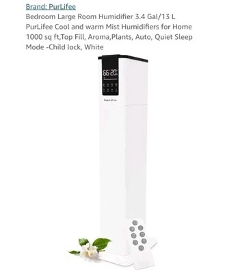 HUMIDIFIER FOR BEDROOM/LARGE ROOM ULTRASONIC HUMIDIFIER 3.4/13L GALLON NEW - Image 1 of 3