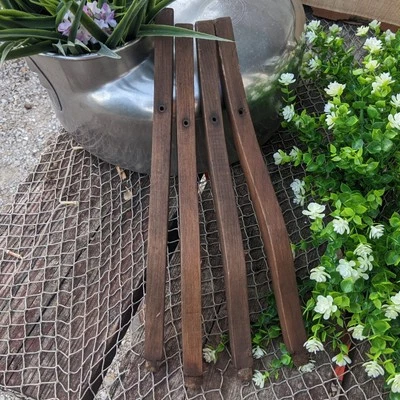 Juego de cuatro patas curvas mesa auxiliar vintage de 16 pulgadas Foto 1 de 4