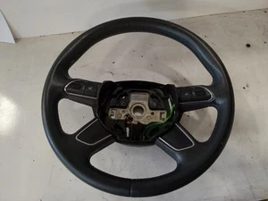 2012-2015 Audi Q7 Steering Wheel with Switches Black Leather OEM - Picture 1 of 8