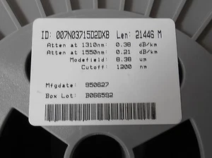 LUCENT BARE SINGLE MODE FIBER 20Km Compatible with SMF-28 - Picture 1 of 2