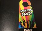 Children's Door Hanger Sign Join The Party & Private Party Green Board Game Co
