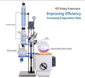 10L Evaporador Rotativo Con Elevación Manual Calefacción Baño Extracción Química - Imagen 1 de 12