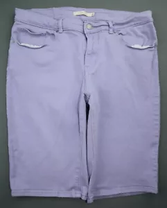 Damen 2014 Levi's Jeans Bermuda Shorts Stretch Lavendel Größe 30 (Maße 32x12) - Bild 1 von 8