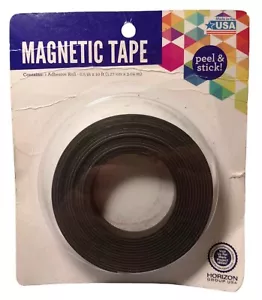 NOS *1* Magnetic Tape Roll (0.5"x10 ft) Peel & Stick Horizon Group Made In USA - Picture 1 of 5