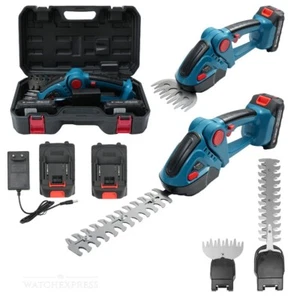 Tagliasiepi 2 in 1 a Batteria Taglia Siepe Tosasiepi Rifinitore Tosa Erba - Foto 1 di 13
