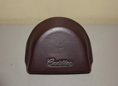 Cadillac Allante Horn Button Pad Cover Maroon Leather OEM - Image 1 of 4