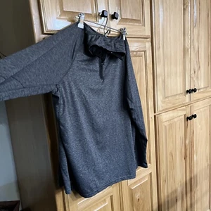 Russell Athletic Dark Gray Training Fit Dri-Power Long Sleeve Quarter Zip XL - Picture 1 of 9