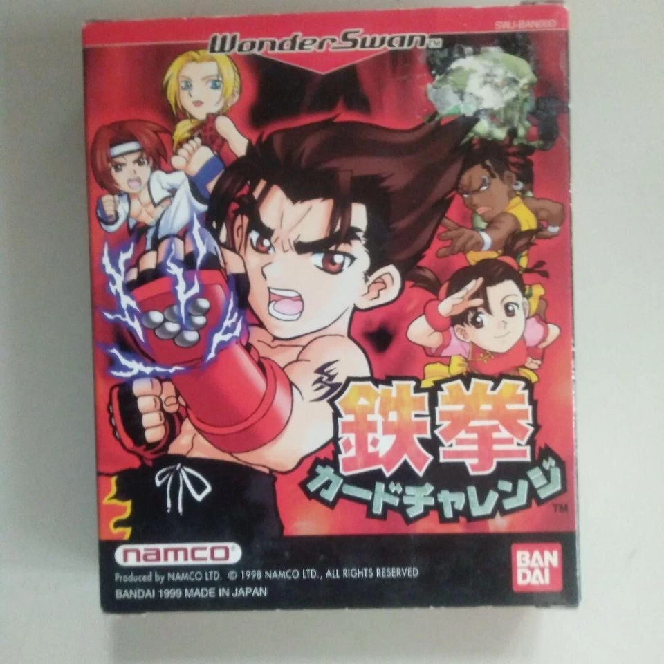 Tekken Card Challenge WonderSwan WS SWJ-BAN00D 1999 Region free Bandai NEW - Image 1 of 4