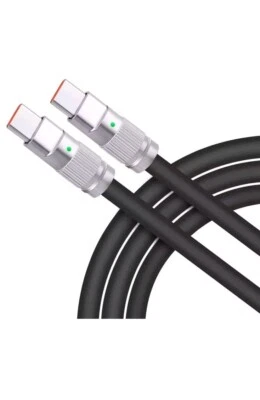 100W 6ft  Durable Silicone Fast Charge USB C to USB C Cable MacBook/Galaxy/Ipad - Image 1 of 4