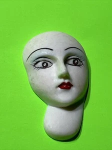 Cameo Lady Face Profile For Brooch Pin Jewelry Products or Doll Crafting - Picture 1 of 8