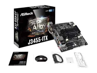 ASRock J3455-ITX Intel Quad-Core Processor J3455 (2.3GHz) Mini ITX Motherboard - Image 1 of 4