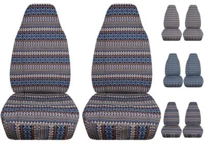 Juego de fundas de asiento de coche SUV diseño azteca boho se adapta a jeep wrangler YJ TJ LJ Foto 1 de 4