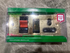 Schneider cooker control unit with 13A socket polished brass - Picture 1 of 3