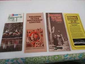Amtrak Gray Line Tours Texas Tours, Southwest Limited, Houston, 4 Brochures 1976 - Picture 1 of 1