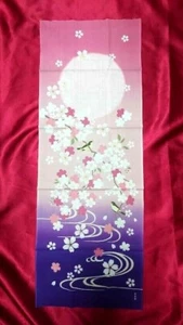TENUGUI "Printemps" Sakura avec oiseau Serviette traditionnelle japonaise série saisonnière - Photo 1/6