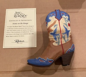 Just the Right Shoe  "HOME ON THE RANGE" By Raine. NEW - in original box.  - Picture 1 of 5