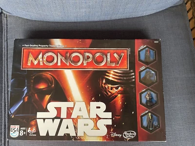 STAR WARS THE FORCE AWAKENS Monopoly Board Game 2015 Edition- complete (c1) - Image 1 of 4