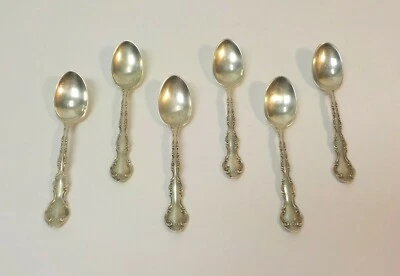 Juego/6 cucharas Demitasse Gorham ESTRASBURGO de plata de ley Foto 1 de 4