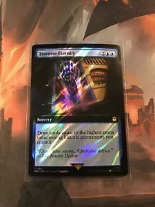 MTG Traverse Eternity SURGE FOIL Arte Extendido Dr. Who WHO 0961 Raro Casi Nuevo - Imagen 1 de 2