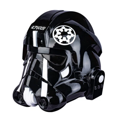 Capacete de piloto Star Wars Squadrons Tie Fighter cosplay adereço resina Halloween novo - Imagem 1 de 4