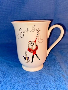 Pottery Barn Santa Baby Christmas Coffee Mug Slip a Sable Under the Tree for Me - Picture 1 of 6