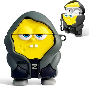 Cute Cartoon Character Airpods Case for 2Nd/1St, Anti-Fall Soft Silicone Airpods - Picture 1 of 7