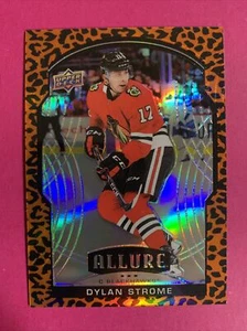 🐶 2020-21 Upper Deck Allure Dylan Strome #63 Leopard Chicago Blackhawks - Picture 1 of 2