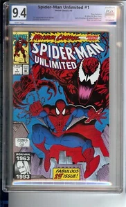 SPIDER-MAN UNLIMITED  #1  PGX 9.4  "1ST APPEARANCE OF SHREIK" - Picture 1 of 1