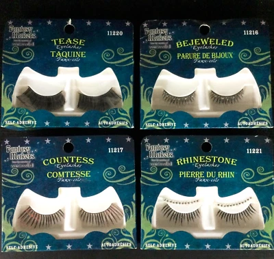 Lote de 4 pestañas postizas Wet N Wild Fantasy Collection-Condess-Tease-estrás Foto 1 de 4