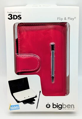NEW Nintendo 3DS Flip & Play Protective Case w/ Stylus | 8 Colors, Magnetic - Image 1 of 4