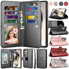 For Samsung Galaxy S24 Ultra S23 FE S22 Plus Wallet Case Leather Magnetic Cover