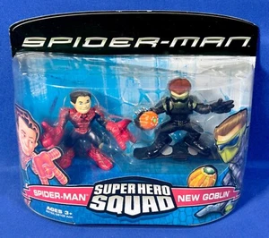 SPIDER-MAN vs NEW GOBLIN - Super Hero Squad Figure 2-Pack Set 2007 - Cake Topper - Picture 1 of 8