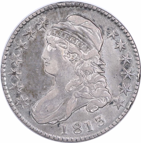 1813 Bust Half Dollar 50c/UNI EF Uncertified #149 Cover