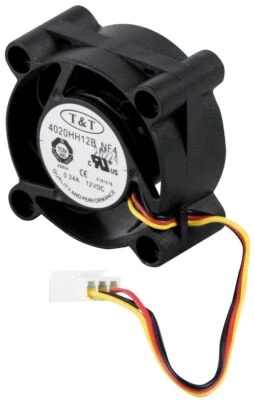 Kühler T&T 4020HH12B NF4 COOLING FAN 40MM 3-PIN 12V 0.24A 40x40x20mm  - Bild 1 von 2