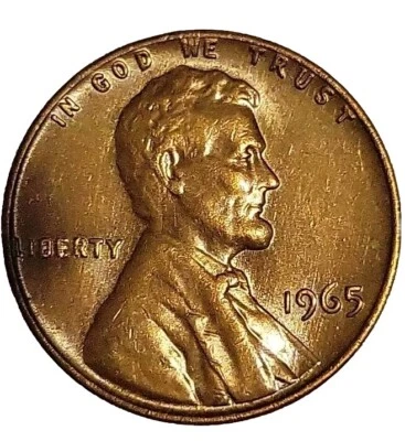 1965 P Lincoln Cent DDO - Image 1 of 4