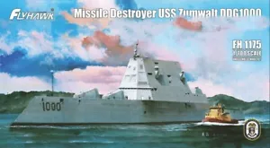 Flyhawk FH1175 1/700 USS DDG1000 Zumwalt Missile Destroyer model - Picture 1 of 4