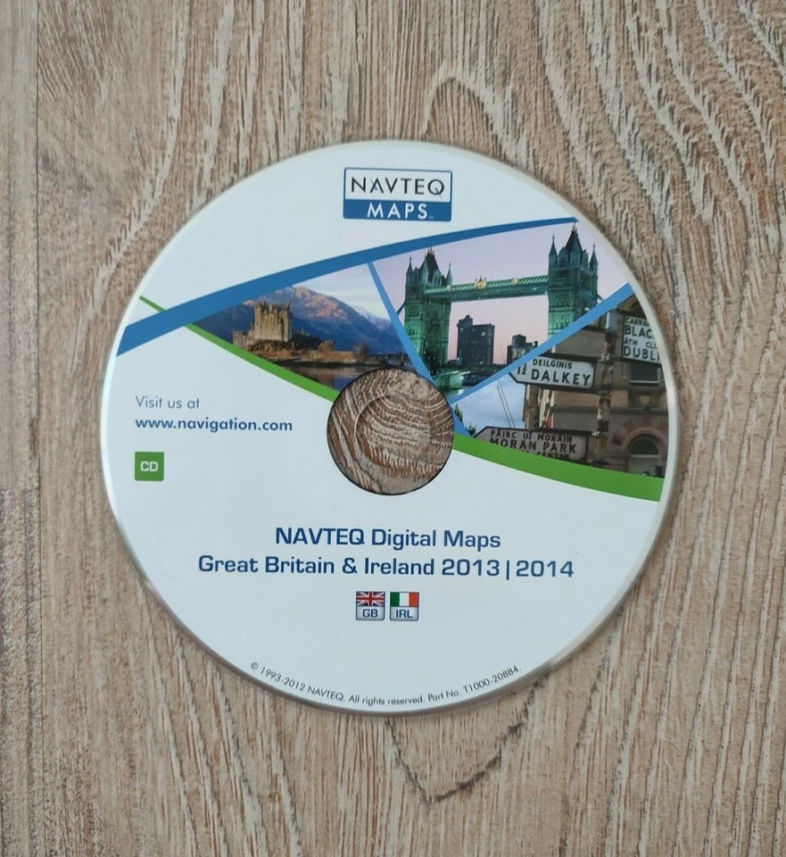 Sat Nav Disc Great Britain Ireland 2013/2014 BMW MK1 MK2 MK3 VAUXHALL CD70 Navi - Bild 1 von 2