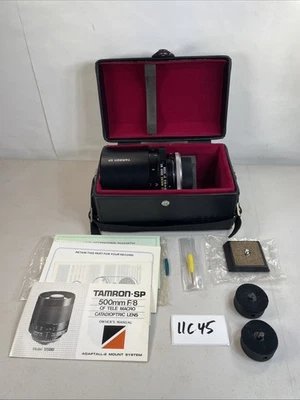 Tamron SP 500 F8 Tele Macro BBAR 55BB Lens Case Manual for Canon Camera 11C45 - Image 1 of 4