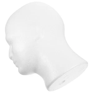 Cabeza de maniquí calva modelo cabeza de peluca para exhibir pelucas sombreros y bufandas - Imagen 1 de 12