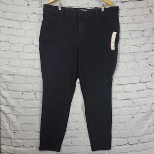 Ava Viv Jeans Black Ankle Skinny Womens Plus 18W Stretch New NWT - Picture 1 of 12