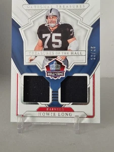 Howie Long 2024 National Treasures Of The Hall Game Used Dual Jersey Relic 12/25 - Picture 1 of 14