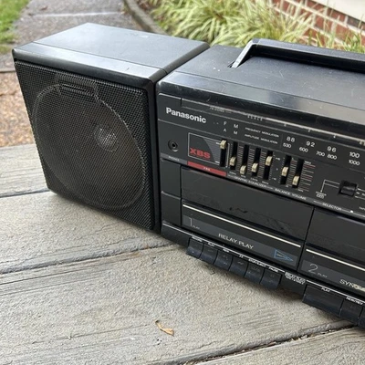 Reproductor de cinta de casete AM FM estéreo portátil Panasonic RX-CW42 de colección FUNCIONA Foto 1 de 4