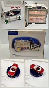 TESTED Dept 56 Uptown Motors Ford #54941 Complete with Box Original Snow Village - Picture 1 of 20