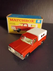 Matchbox #6D Ford Pickup Truck 1968 In Crisp Original F1 Script Box - Picture 1 of 18