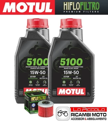 Cutting Kit 2 OIL [MOTUL] 5100 15w50 + FILTER Honda CRF 450 R 2020 2021 2022 - Image 1 of 4