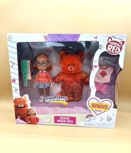 Bambola giocattolo Disney Pixar Turning Red Meilin Lee nuova con scatola con vestito bonus Deluxe 6" - Foto 1 di 2